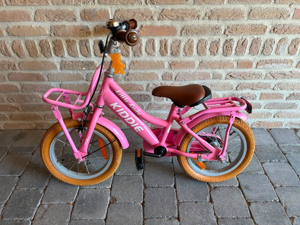 Meisjesfiets 14 inch, Fietsen en Brommers, Ophalen, Kiddie, 14 inch of minder, Handrem
