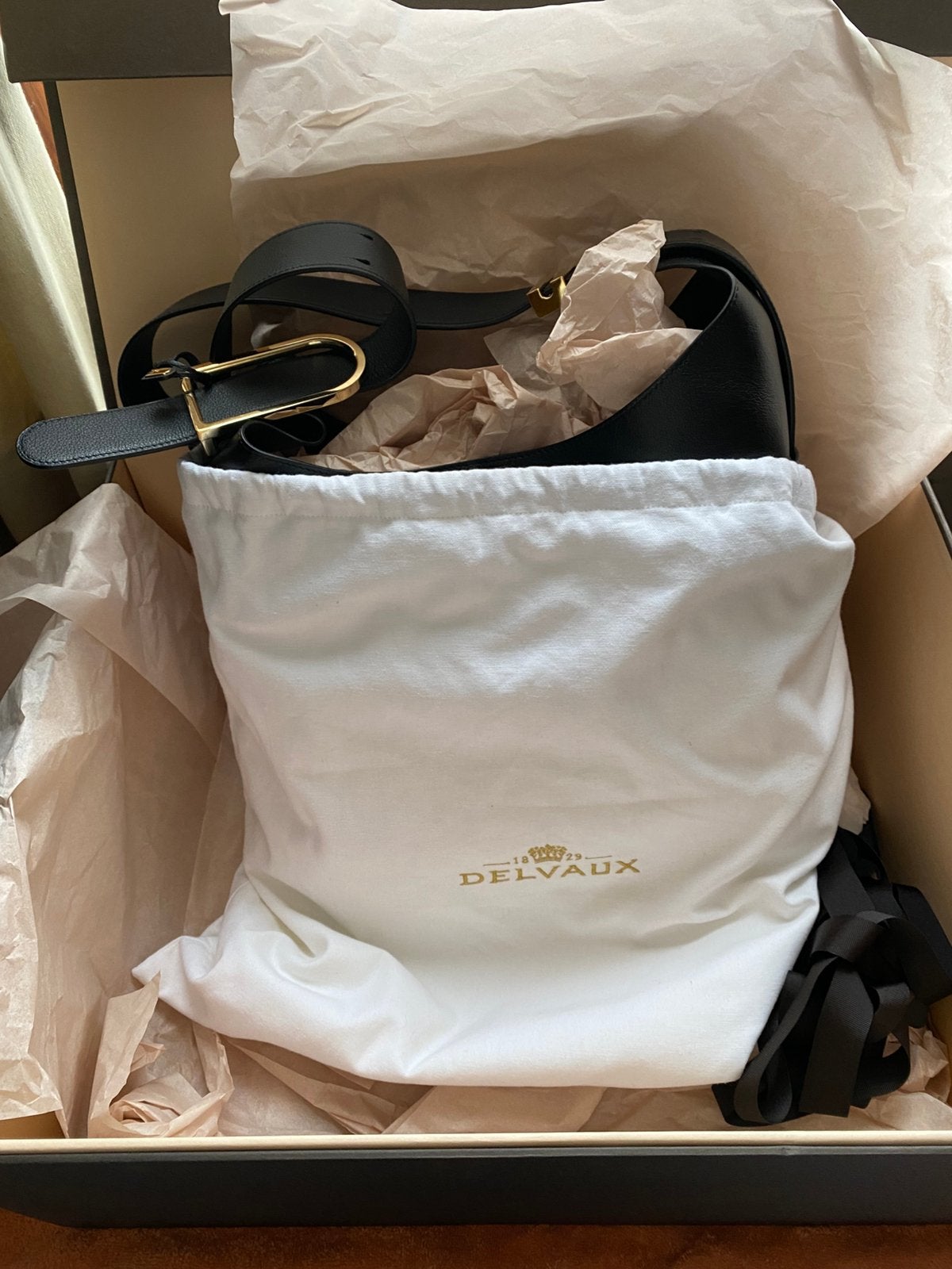 Delvaux handtas model So cool VERKOCHT !!, Ophalen of Verzenden, Zo goed als nieuw, Zwart, Handtas