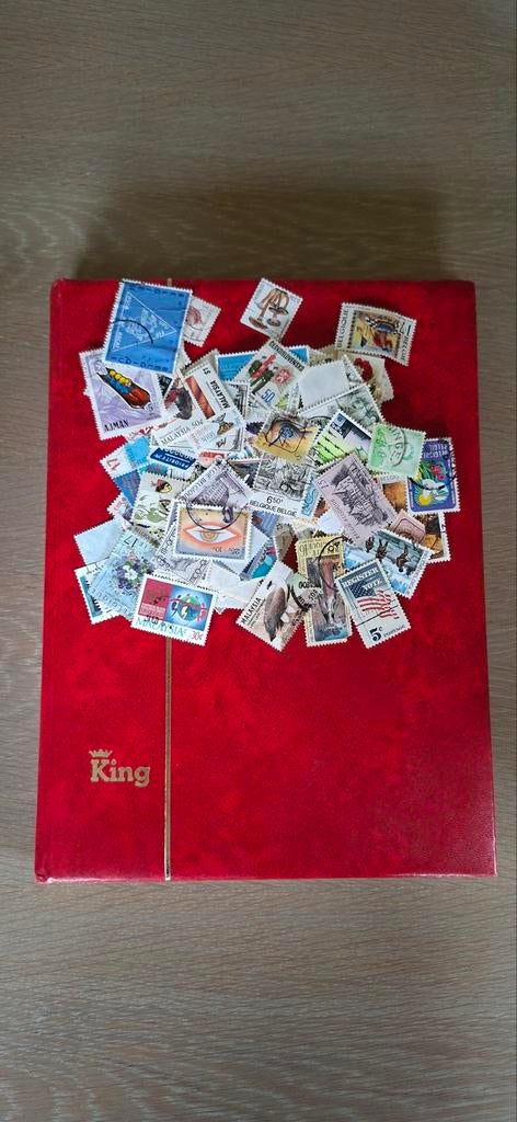 Album + losse postzegels  uit Europa, Amerika, Afrika, Azië,, Ophalen