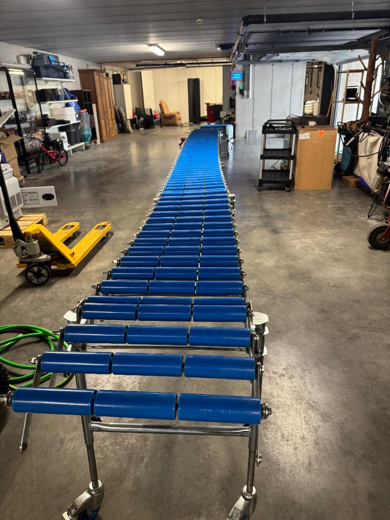 Accordeon transportband 8 meter op 60 cm, Ophalen