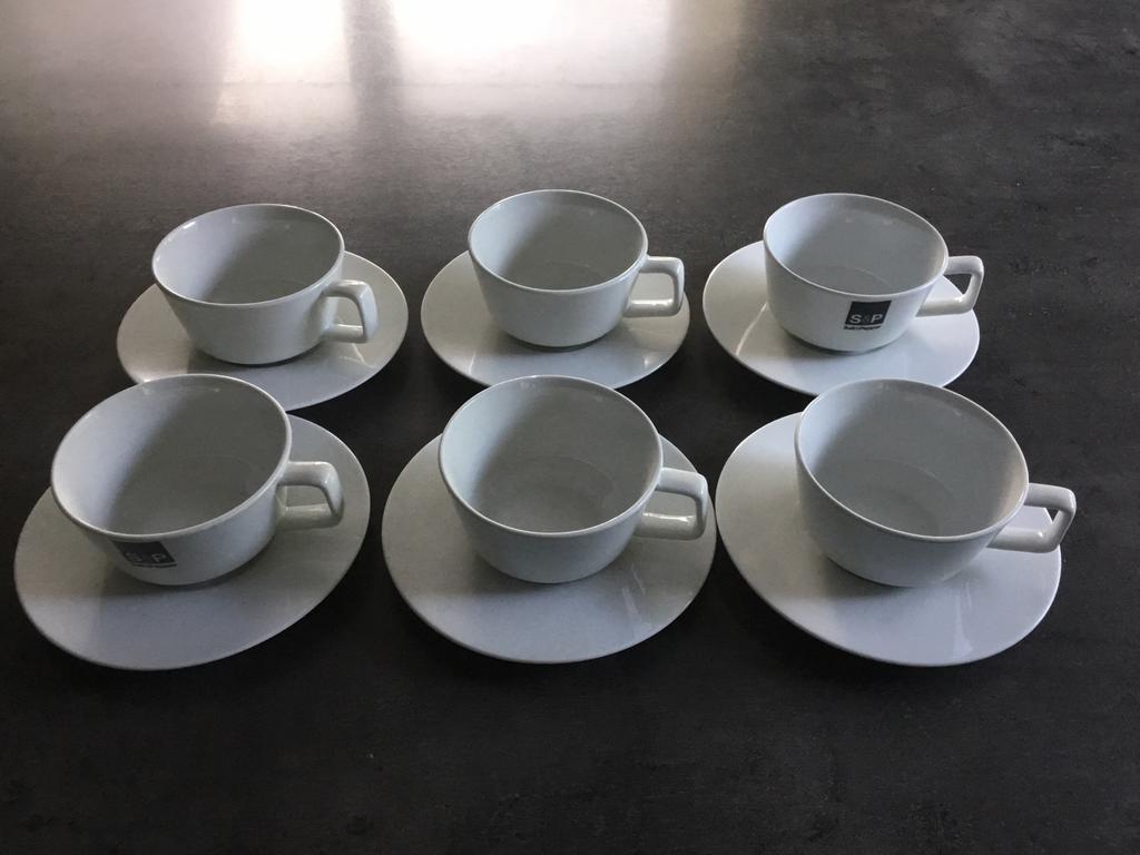 Salt and pepper koffieservies voor 6, Ophalen of Verzenden