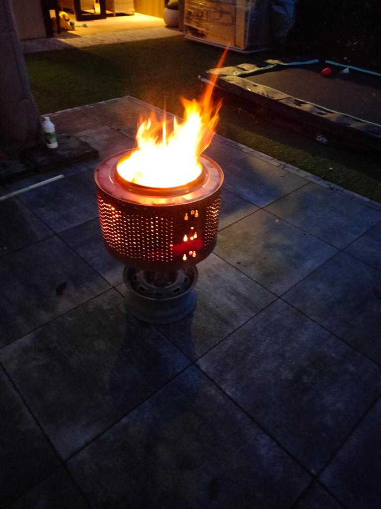 Vuurkorf en barbecue van wasmachinetrommel, Tuin en Terras, Vuurkorven, Ophalen, Vuurkorf
