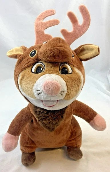 Albert Heijn AH hamster pluche rendier knuffel kerstmis, Hamster, Zo goed als nieuw, Middelgroot (20 tot 80 cm), Bruin