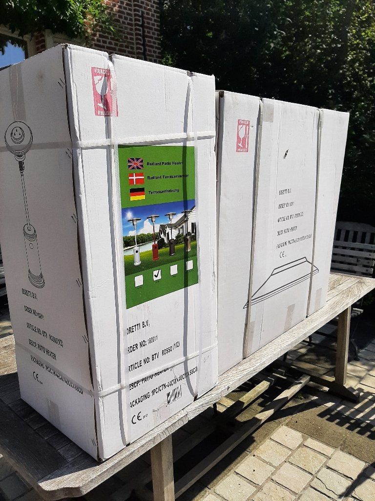 Boretti terrasverwarmer rood, Tuin en Terras, Terrasverwarmers, Nieuw, Gas, Vloer, Ophalen