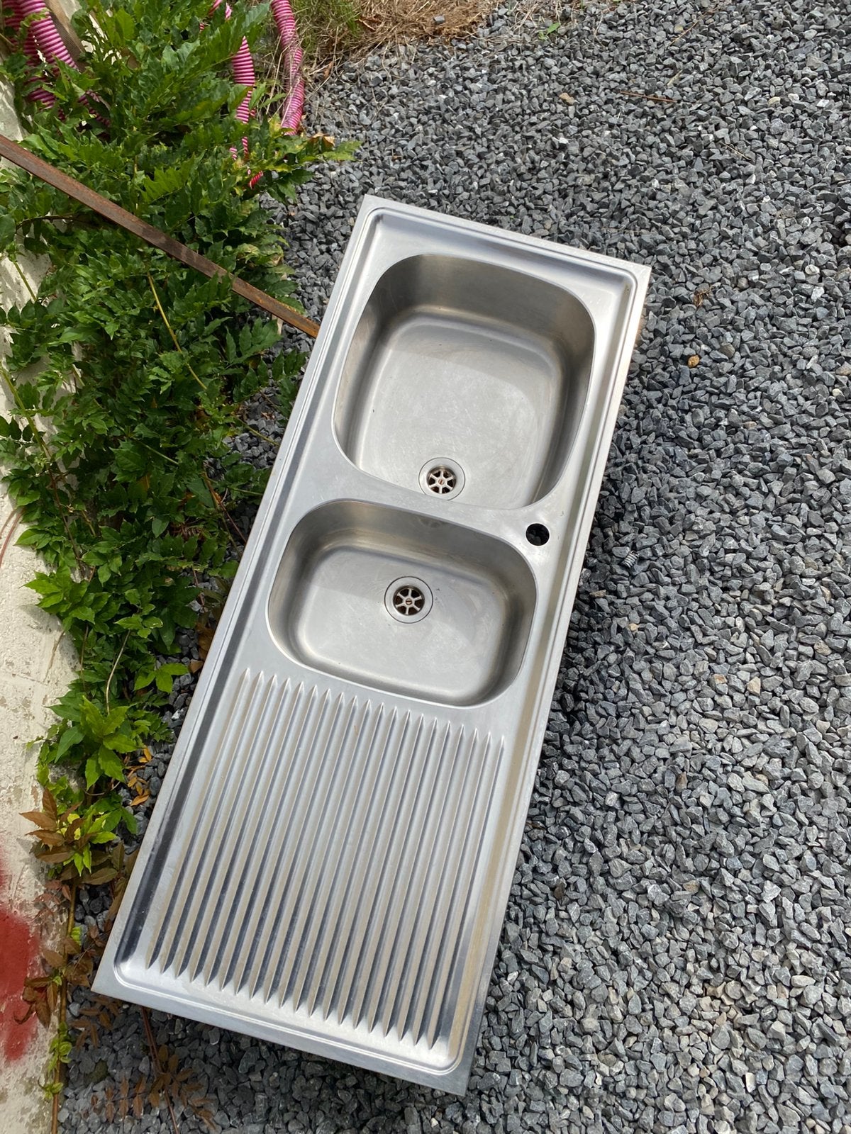 Evier inox, Enlèvement, Utilisé