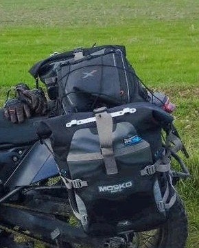 Mosko Backcountry fietstassen, Motoren, Ophalen