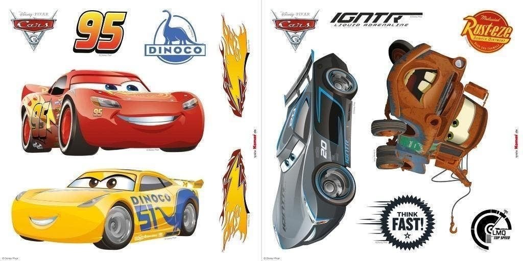 Disney Cars Raamstickers - Diverse Uitvoeringen, Verzenden, Overige typen, Nieuw, Meerkleurig