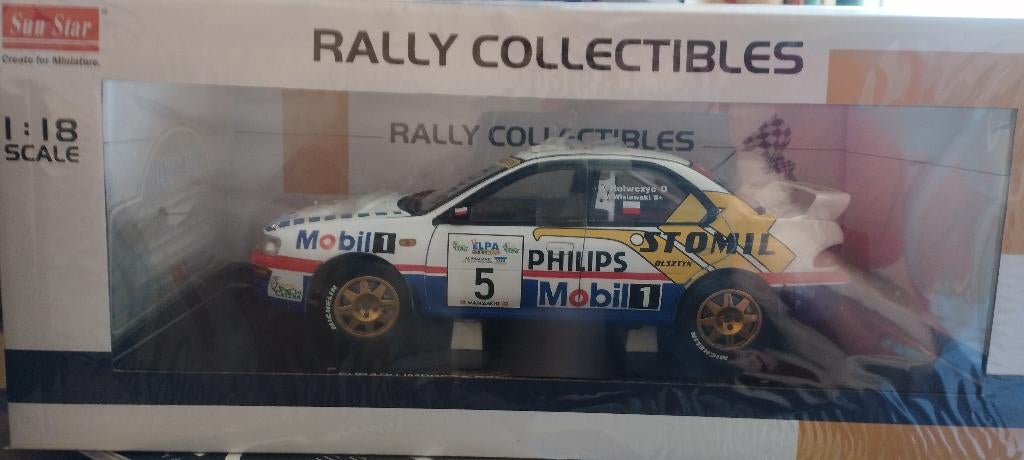 subaru impreza 555, Hobby en Vrije tijd, Modelauto's | 1:18, Ophalen of Verzenden, Nieuw, Auto, Sun Star