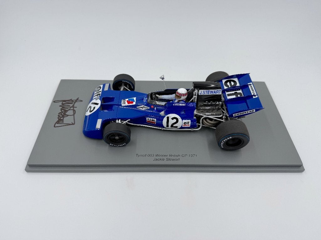 1/18 Spark Tyrrell Jackie Stewart WC 1971 signé, Enlèvement ou Envoi