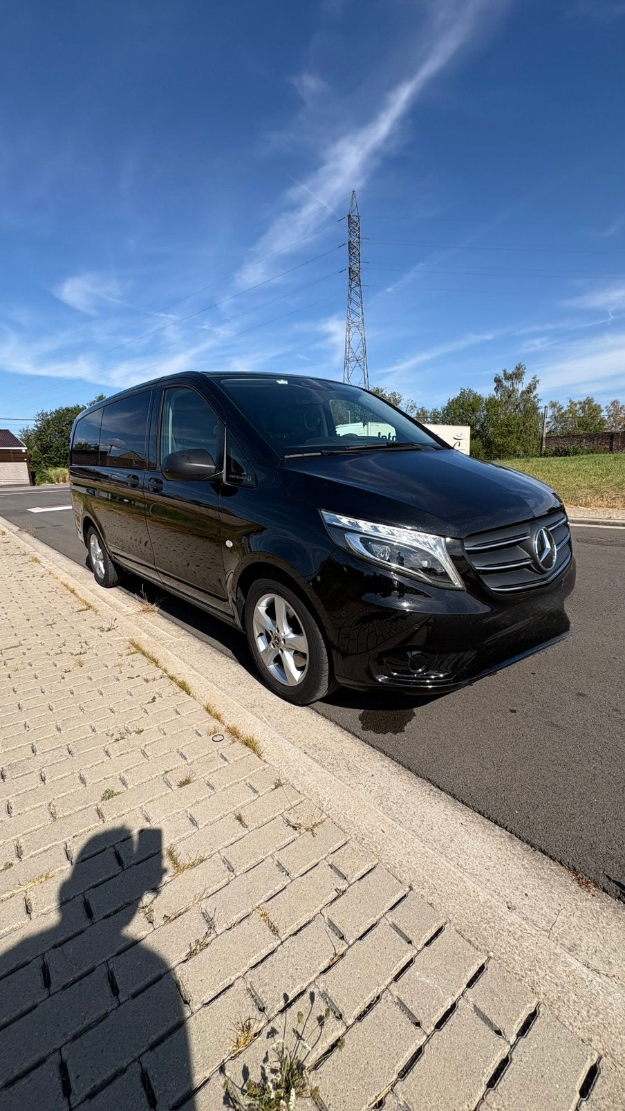 MERCEDES VITO TOURER 2L 190pk uit 2022, Automaat, 1998 cc, Zwart, Leder