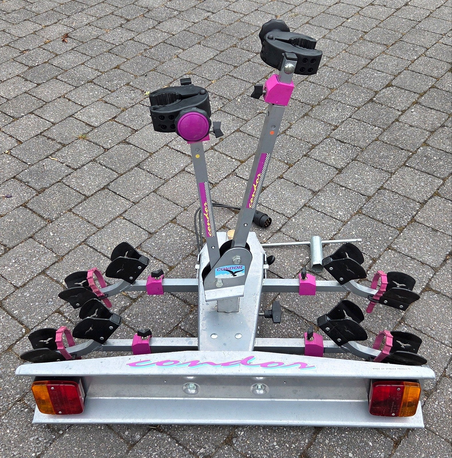 Fietsdrager voor 2 fietsen Spinder Condor, Auto diversen, Fietsendragers, Ophalen, Gebruikt, Brede banden, 2 fietsen