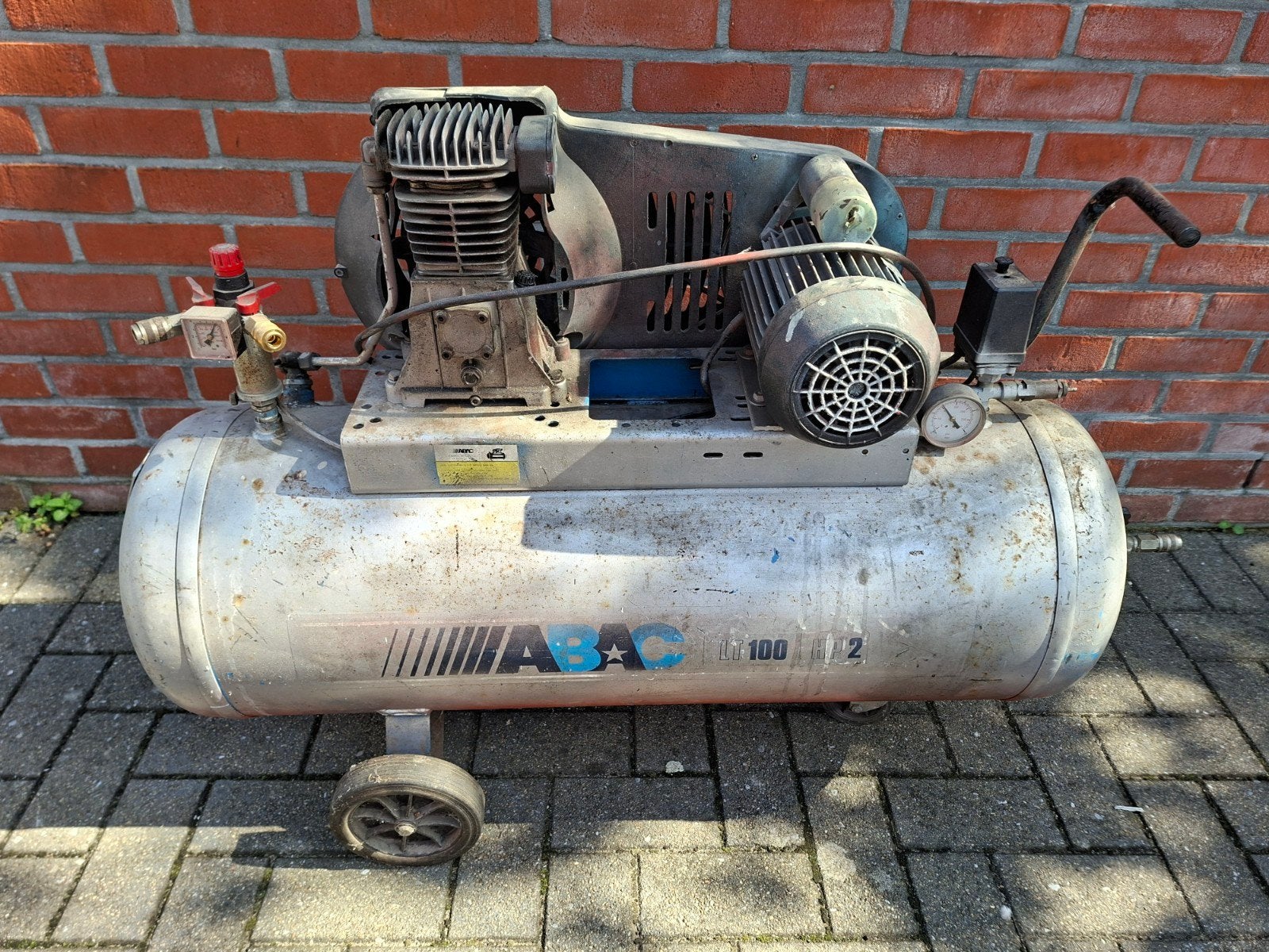 compressorABAC 100L 220v, Doe-het-zelf en Bouw, Ophalen