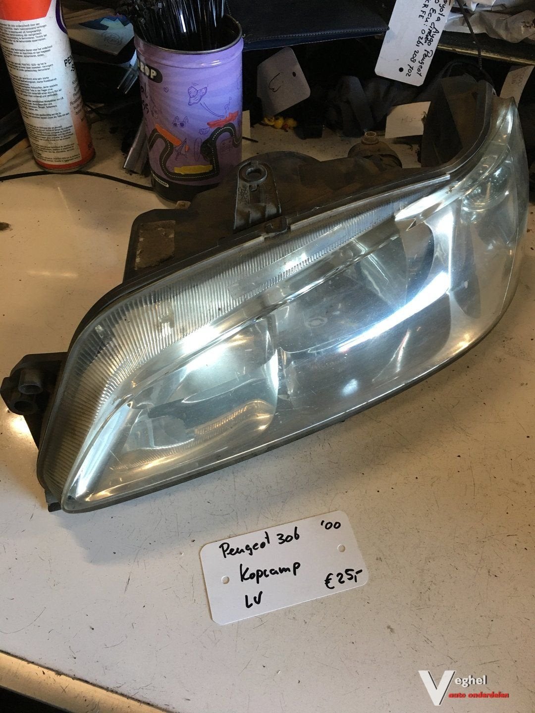 Peugeot 306 2000 Koplamp Linksvoor, Gebruikt, -, -, Ophalen of Verzenden