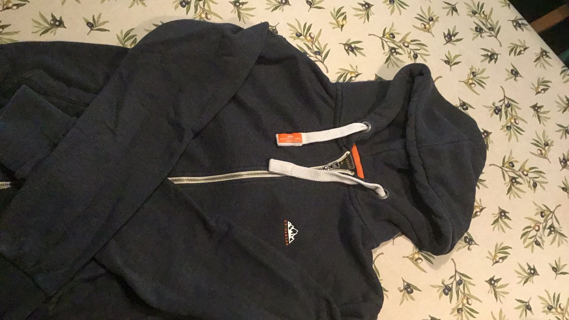 Sweater met rits Grin&Bear jeansblauw, maat L, Enlèvement ou Envoi, Comme neuf