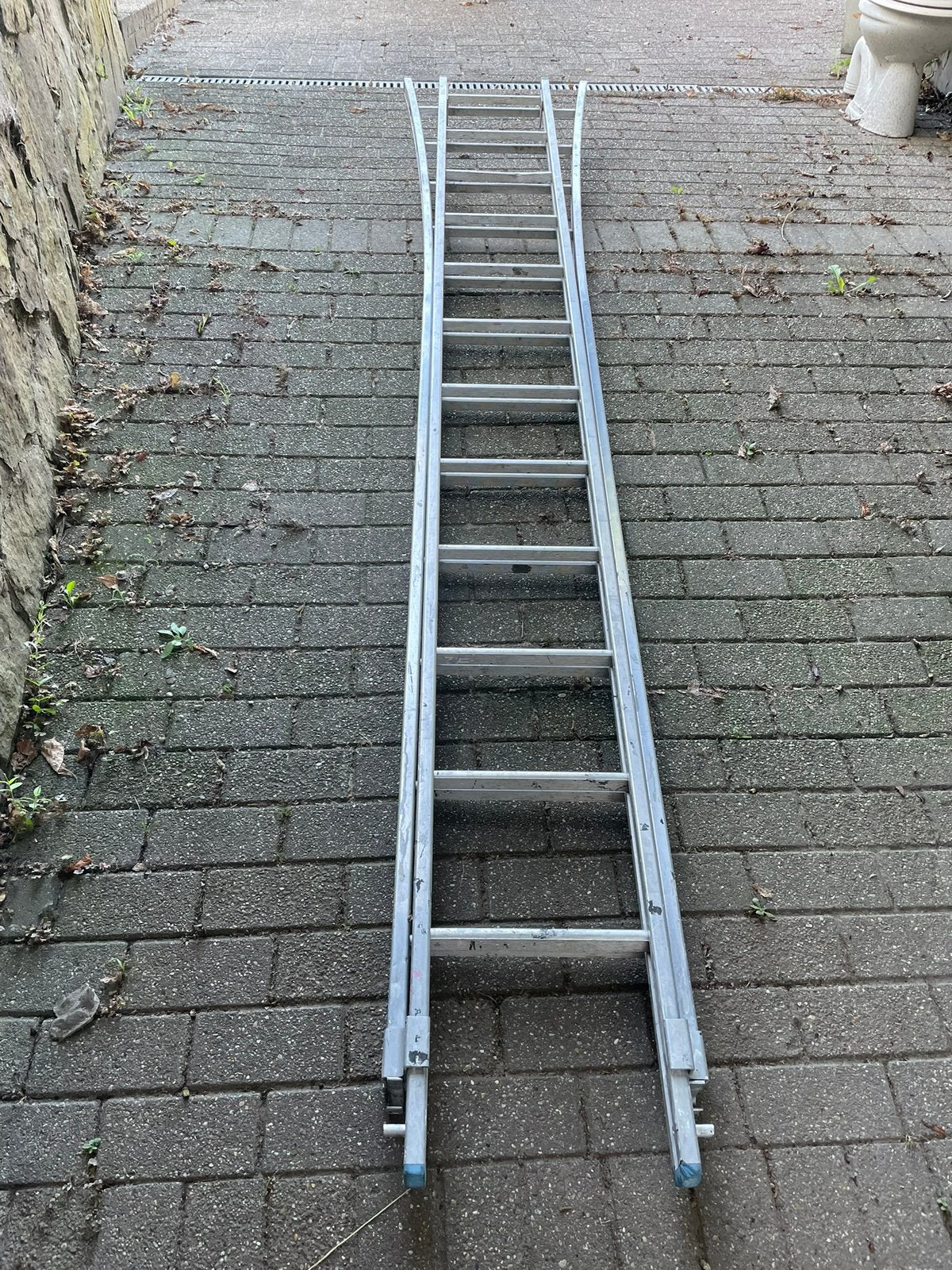 Zeer nette alluminium ladder, Ophalen, Gebruikt, Ladder