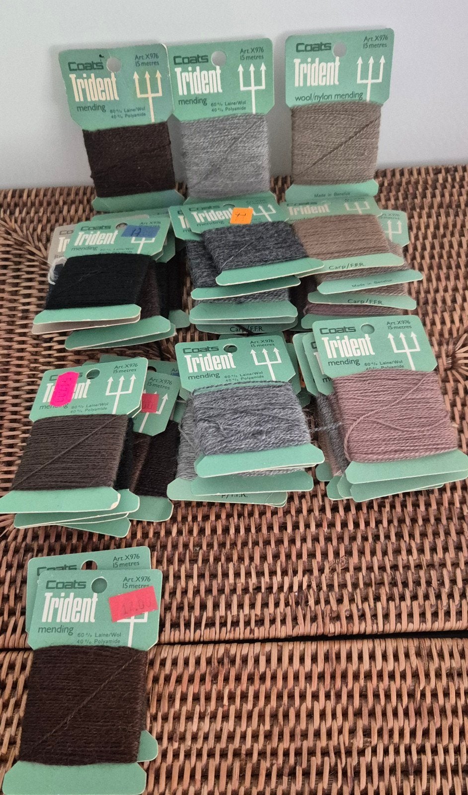 Partij Vintage Coats Rrident stopgaren 39 stuks, Bricolage & Construction, Outillage | Ponceuses, Enlèvement