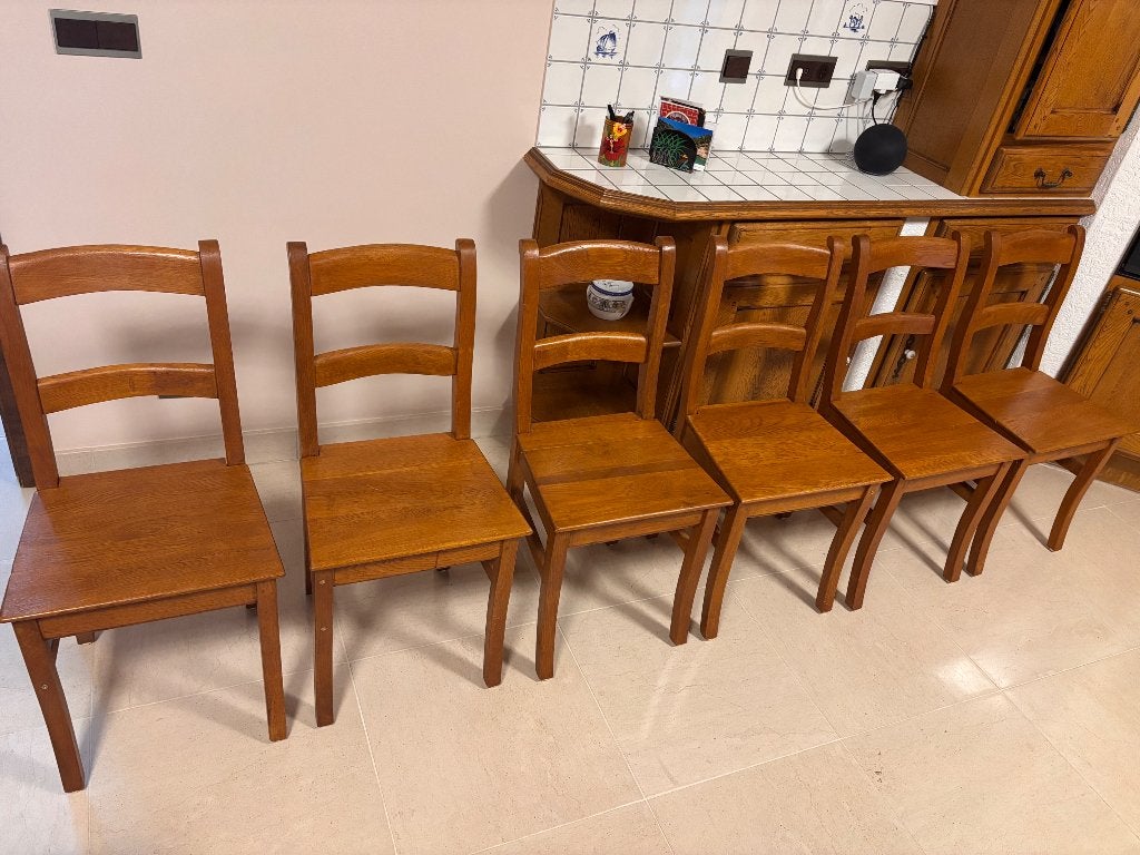 6 chaises de cuisine style ancien, Enlèvement