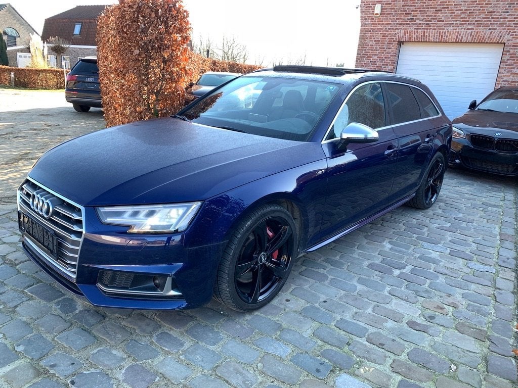 Audi S4 3.0 V6 TFSI quattro, Automaat, Blauw, Android Auto, Leder