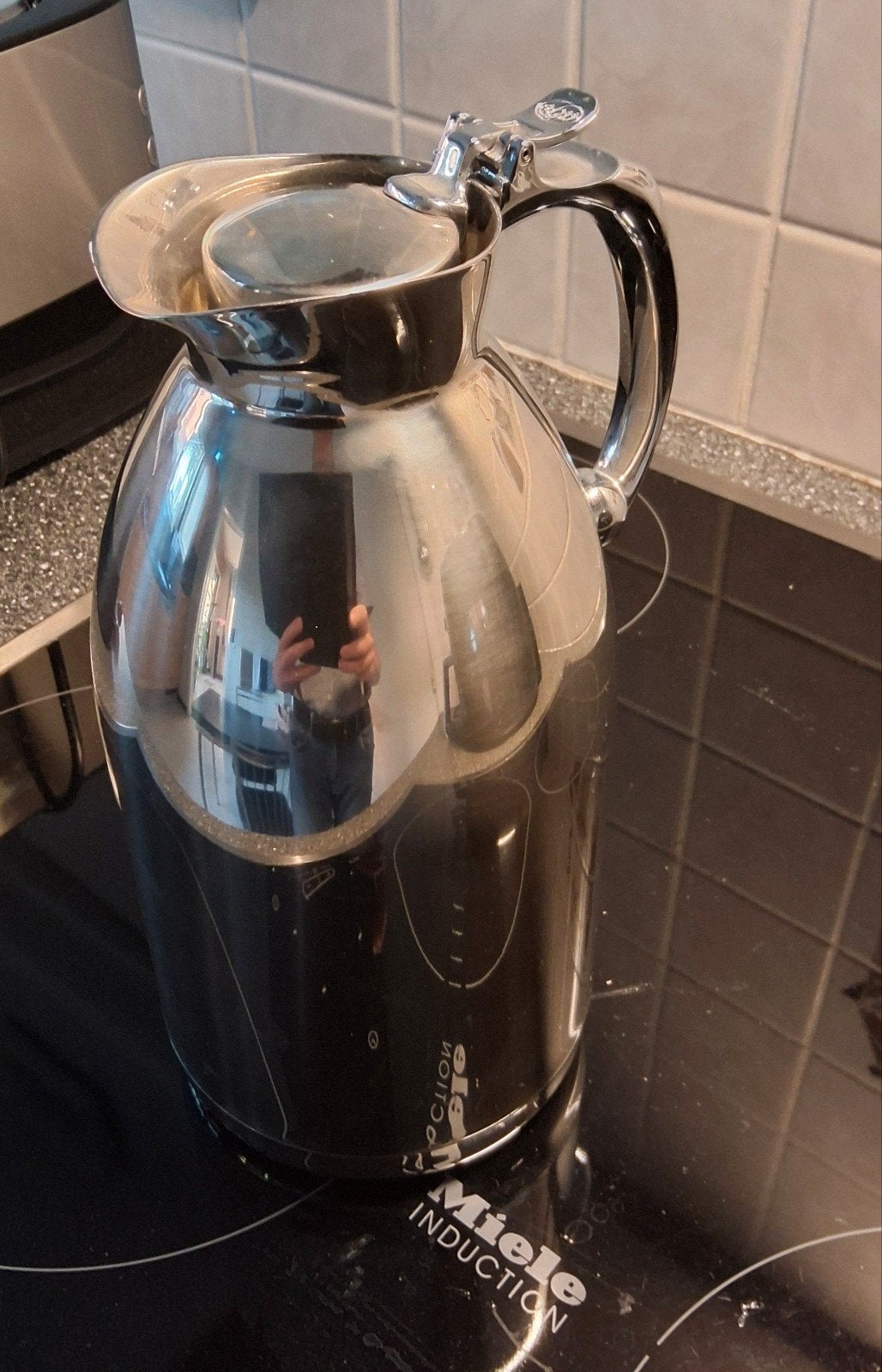 Isolerende inox thermos 1,5 liter dranken Hauenstein, Ophalen, Inox
