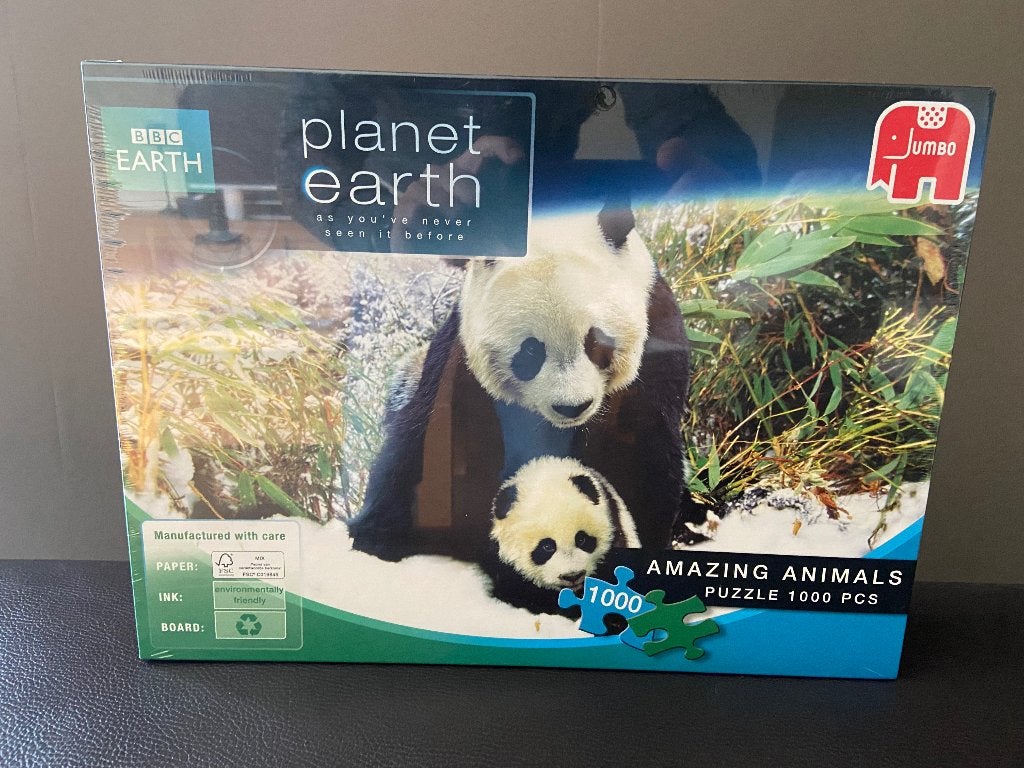 NIEUW - Puzzle Jumbo Amazing Animals : Giant Panda, Hobby en Vrije tijd, Denksport en Puzzels, Ophalen of Verzenden, 500 t/m 1500 stukjes