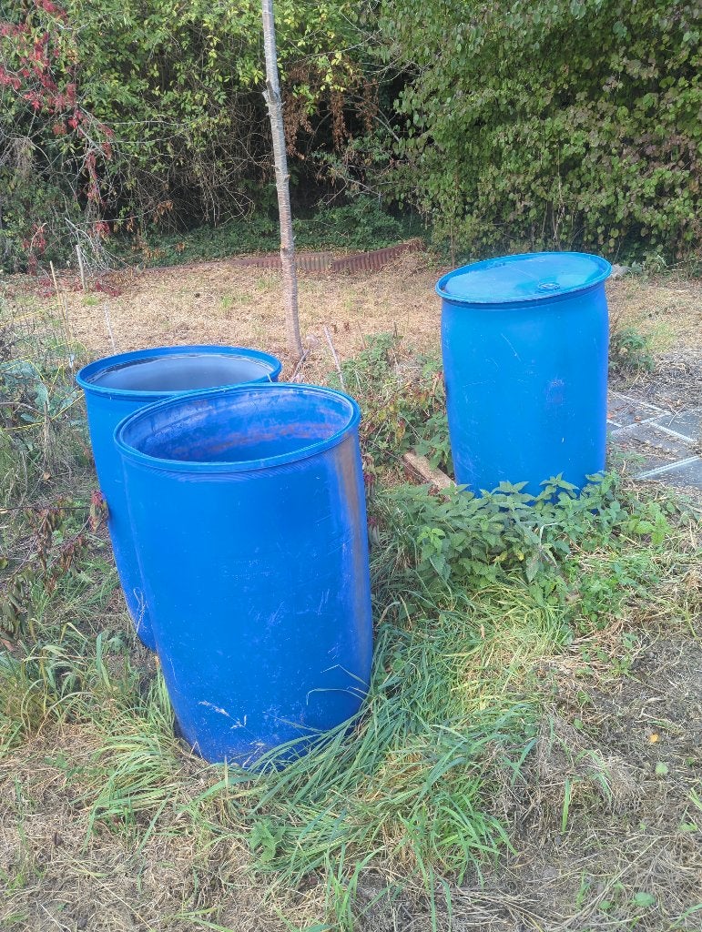 Bidon 200 litres, 150 liter of meer, Ophalen, Zo goed als nieuw, Kunststof
