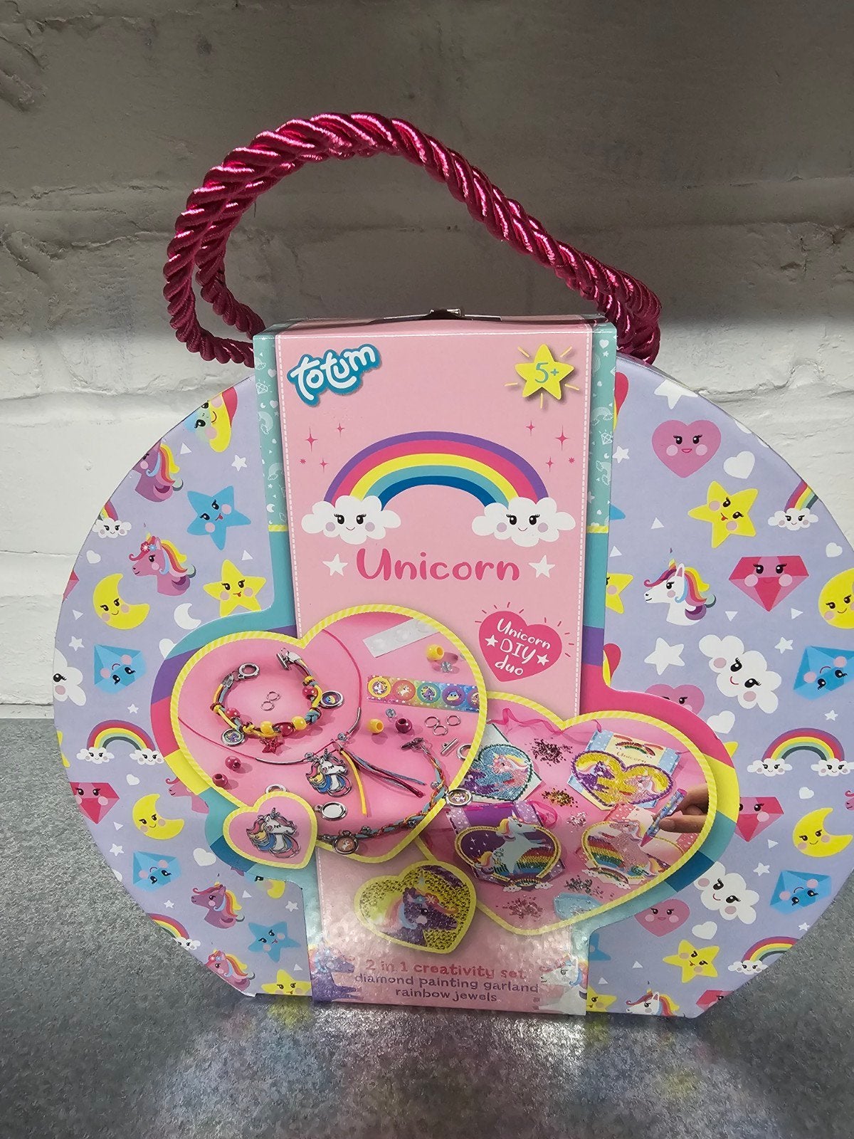 Unicorn 2in1 knutselkoffertje TOTUM creatief sieradenpakke, Kinderen en Baby's, Verzenden, Nieuw, Knutselen