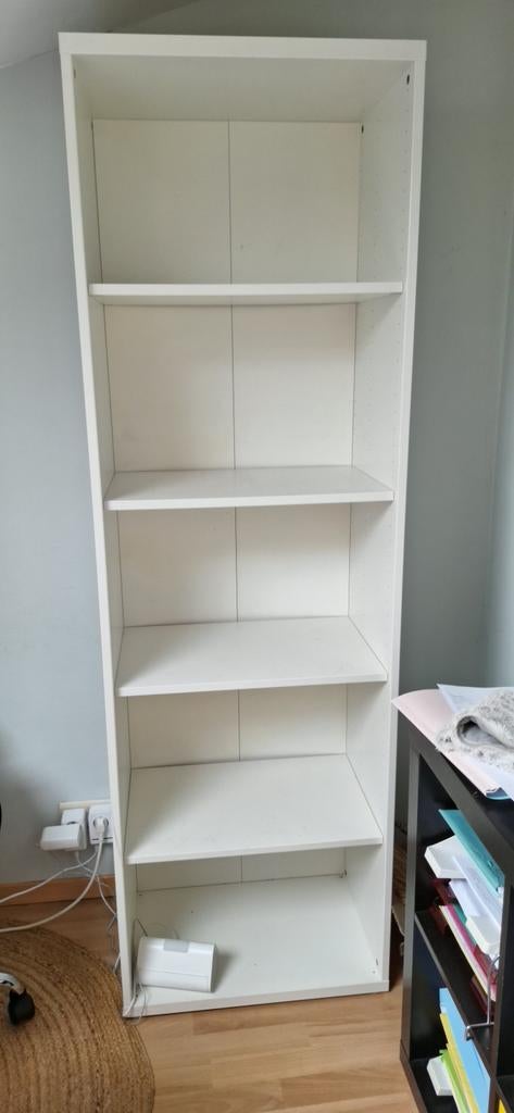 Etagère IKEA, avec 4 tablettes/blanc, 60x40x193 cm, Enlèvement, Comme neuf