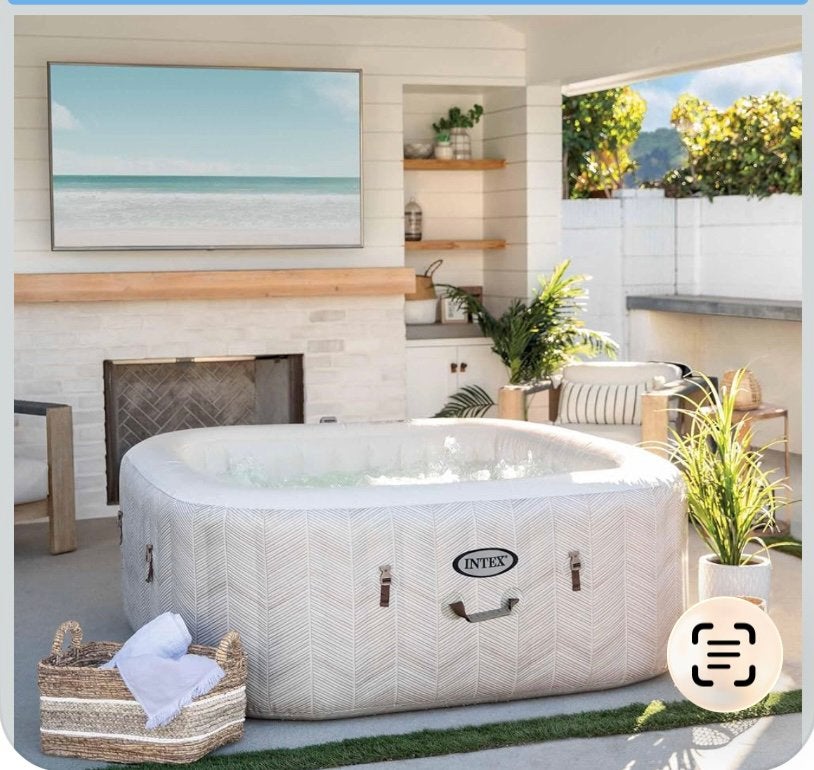Spa jacuzzi  intex deluxe 4 personnes, Enlèvement, Comme neuf