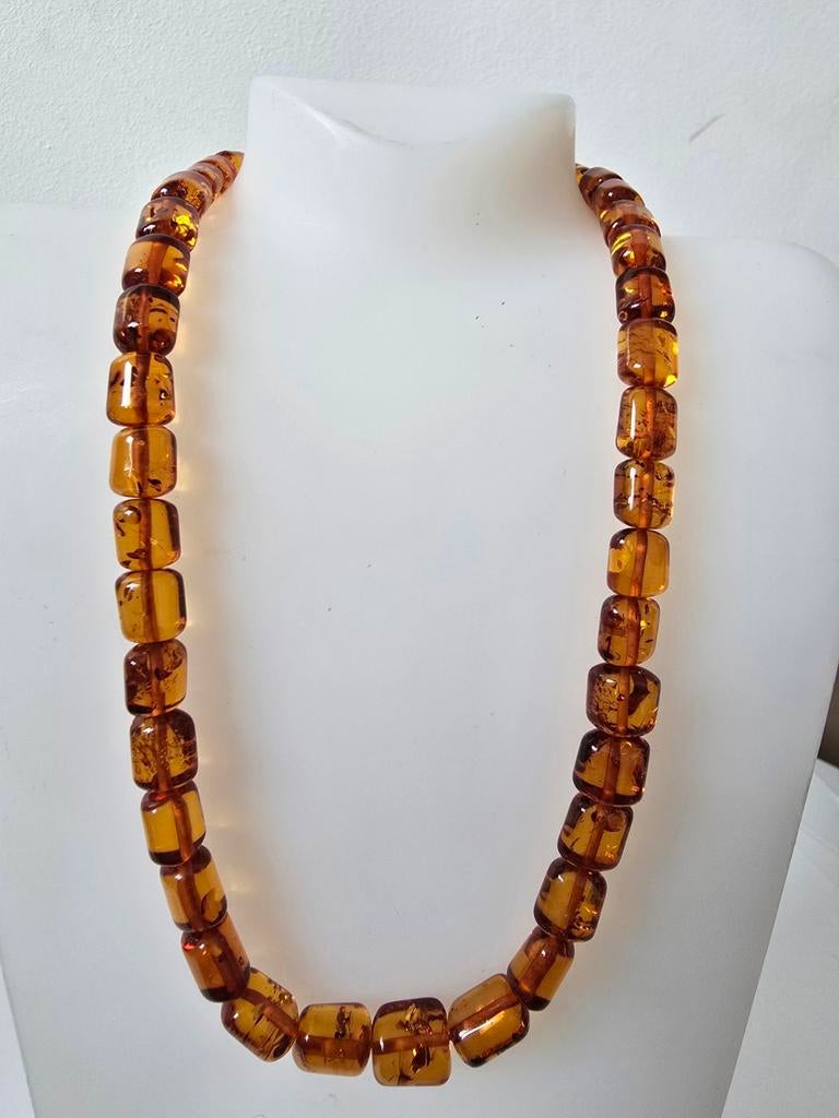 Zeer mooie vintage amber ketting, Ophalen of Verzenden