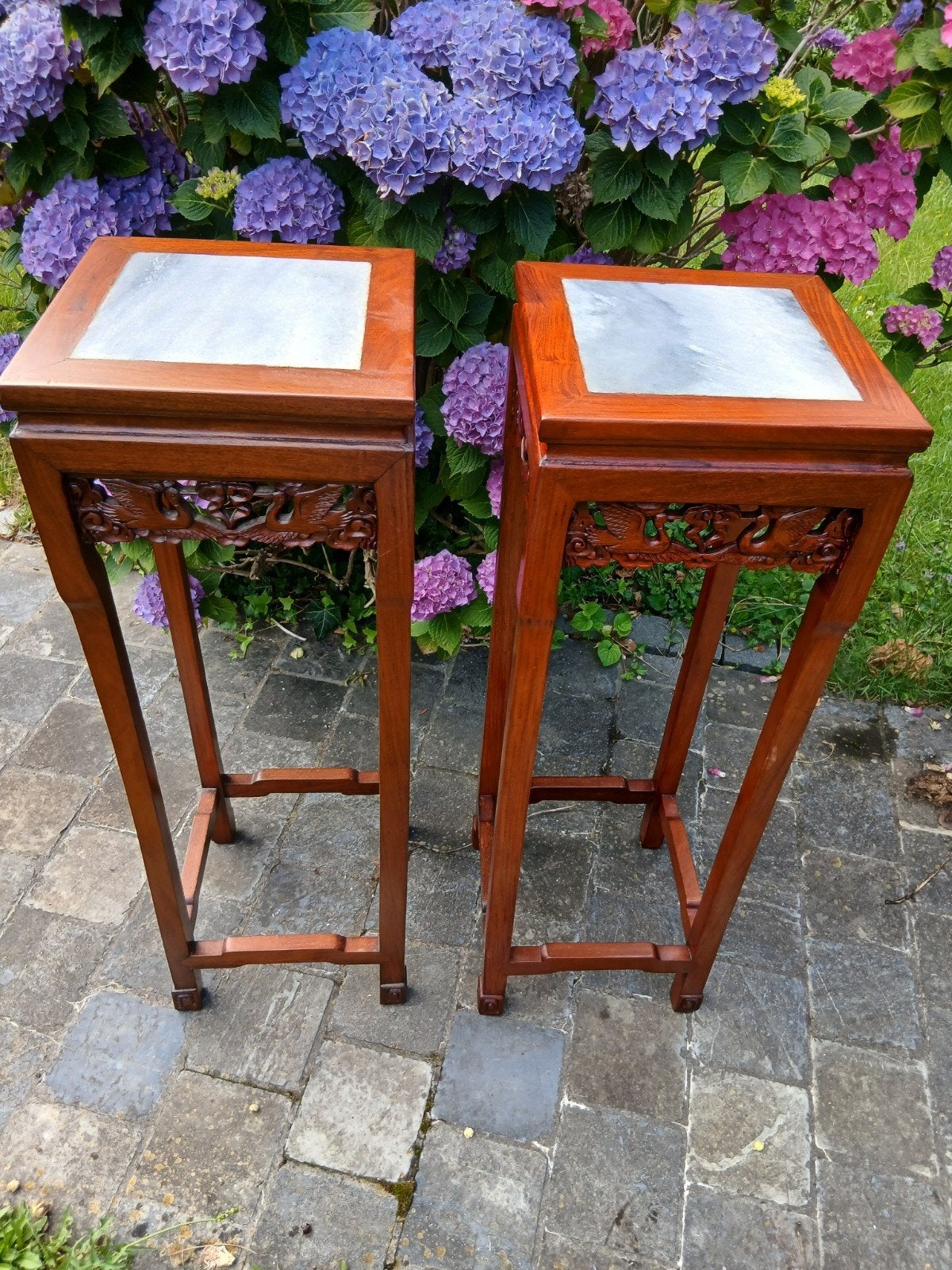 2 japanse staanders, Ophalen