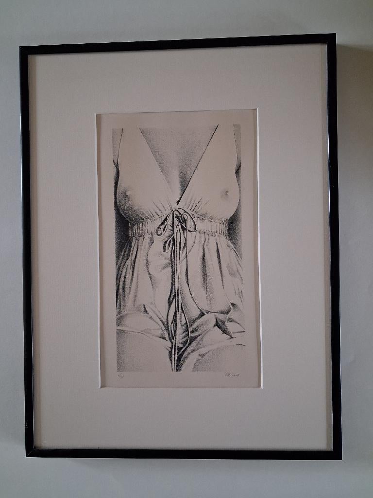 Roger Wittevrongel, ingelijst, Antiek en Kunst, Kunst | Etsen en Gravures, Ingelijst, Overige technieken, 41 cm, Ophalen of Verzenden