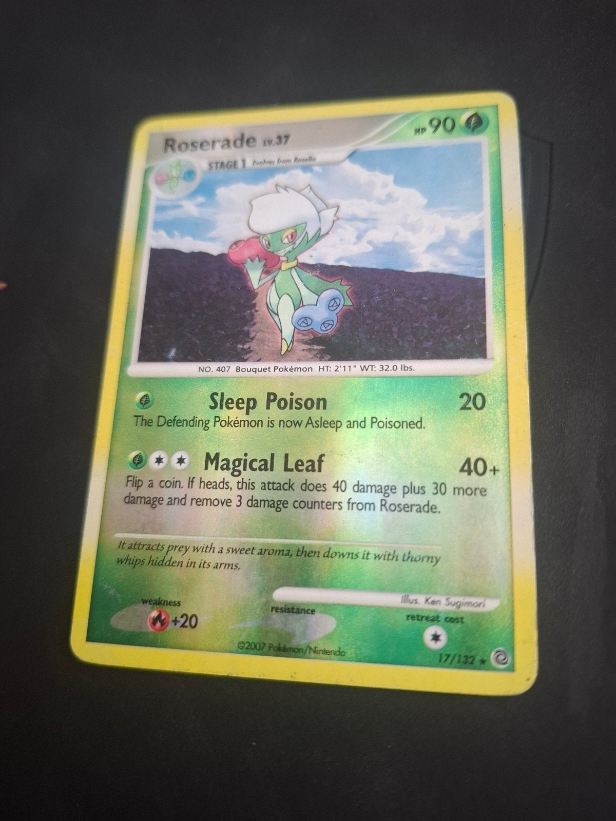 Pokémon Roserade LV.37 Kaart (2007) -, Ophalen of Verzenden