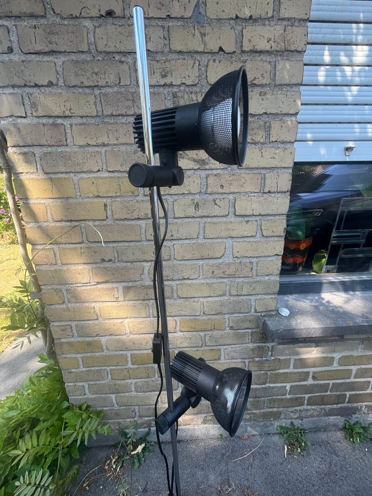 Vintage staande lamp Hustadt Leuchten, Huis en Inrichting, Lampen | Vloerlampen, Ophalen, Zo goed als nieuw