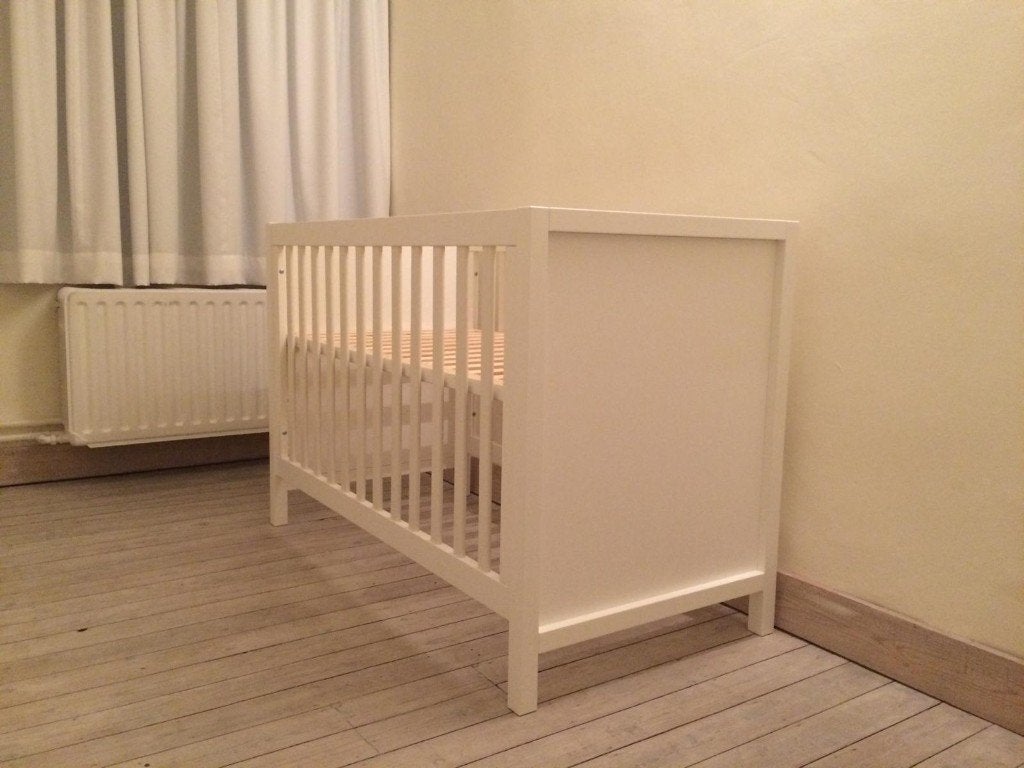 Wit babybedje 60x120 met matras en Aerosleep topper, Matelas, Moins de 70 cm, Enlèvement, Utilisé