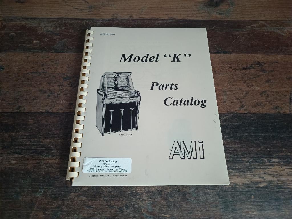 Parts Manual AMi K200 (1960) jukebox, Verzenden, Ami