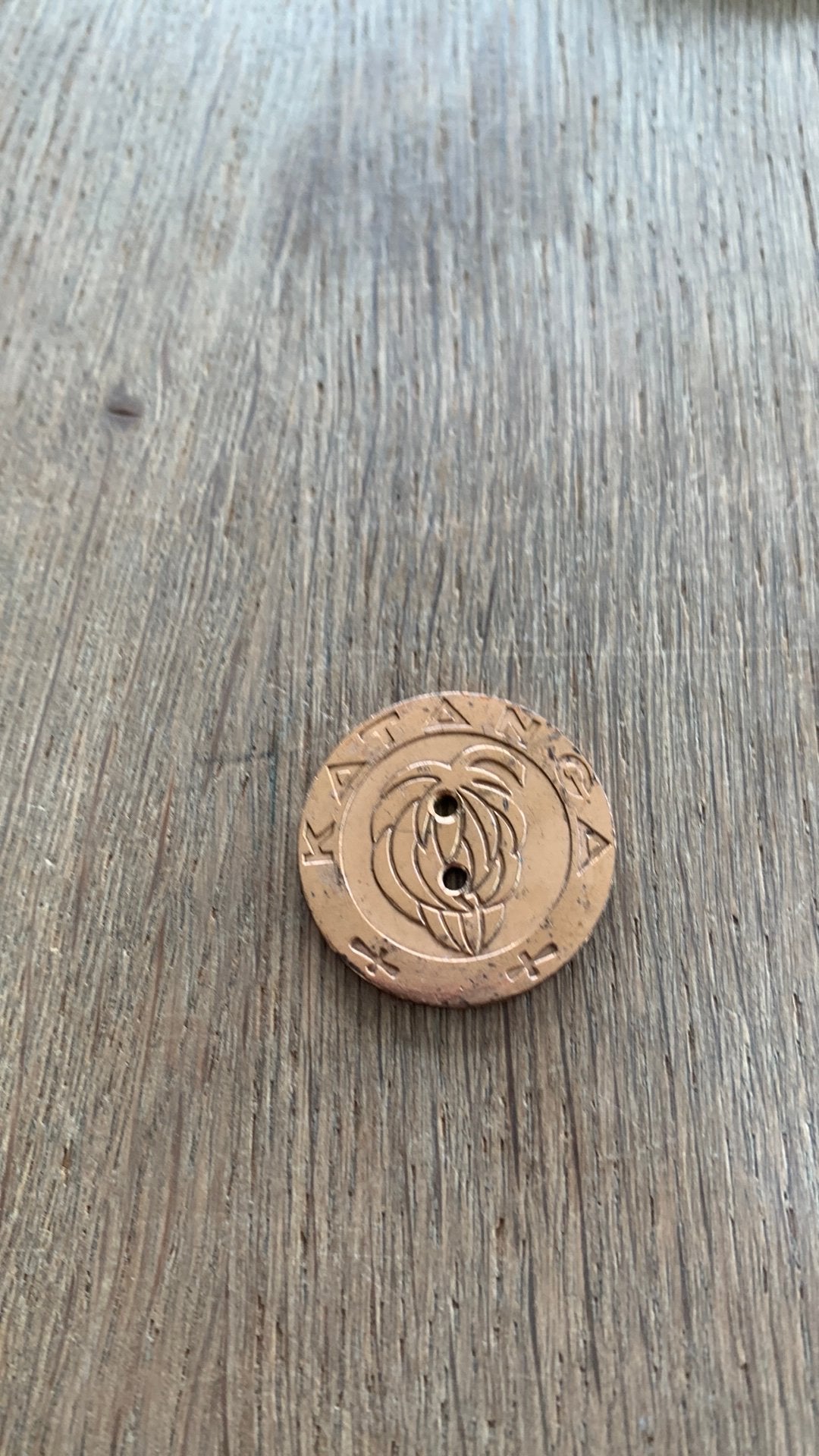 Katanga 5 Fr 1961 en cuivre vintage, Enlèvement ou Envoi, Autres pays, Monnaie en vrac