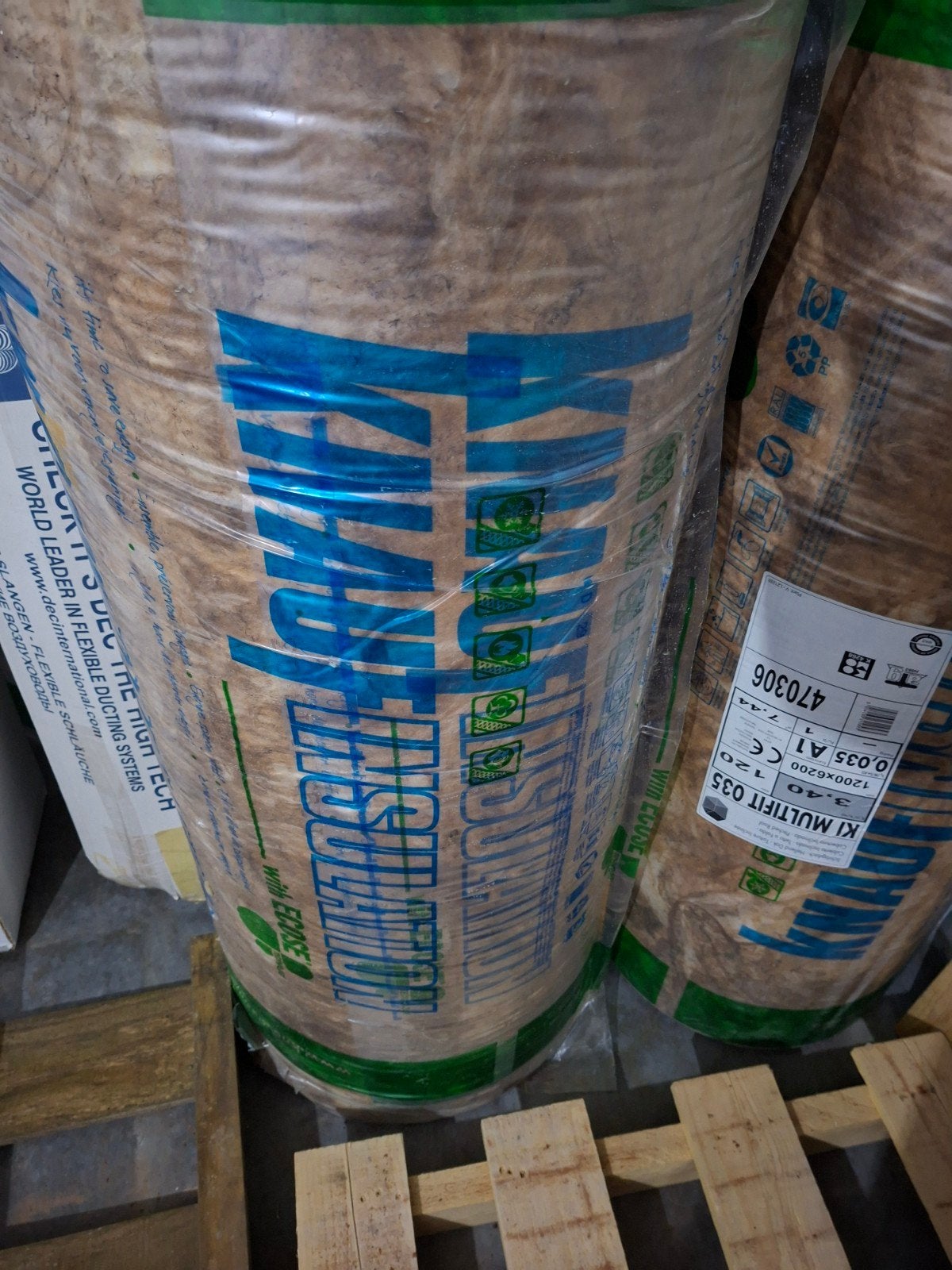 5 rollen KNAUF MULTIFIT 035 GLASWOLROL 120 MM R 3,40 7,44 M², Doe-het-zelf en Bouw, Isolatie en Afdichting, 12 cm of meer, Nieuw