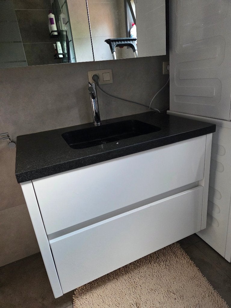 Badkamermeubel en spiegelkast, Huis en Inrichting, Badkamer | Badkamermeubels, Ophalen, Gebruikt, 75 cm of meer, 50 tot 100 cm