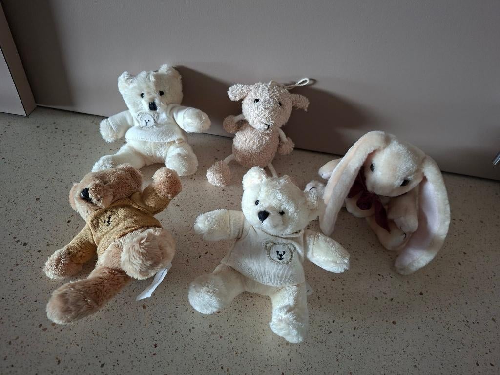 5 kleine knuffeltjes, Kinderen en Baby's, Ophalen of Verzenden, Nieuw, Beer