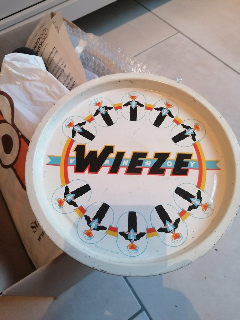 +++Oude blikken dienbord Van Roy Wieze +++, Enlèvement ou Envoi, Utilisé