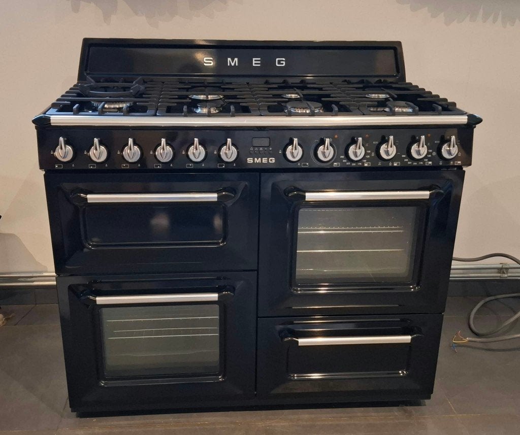 Smeg gasfornuis, Ophalen, 60 cm of meer, Zo goed als nieuw, Gas