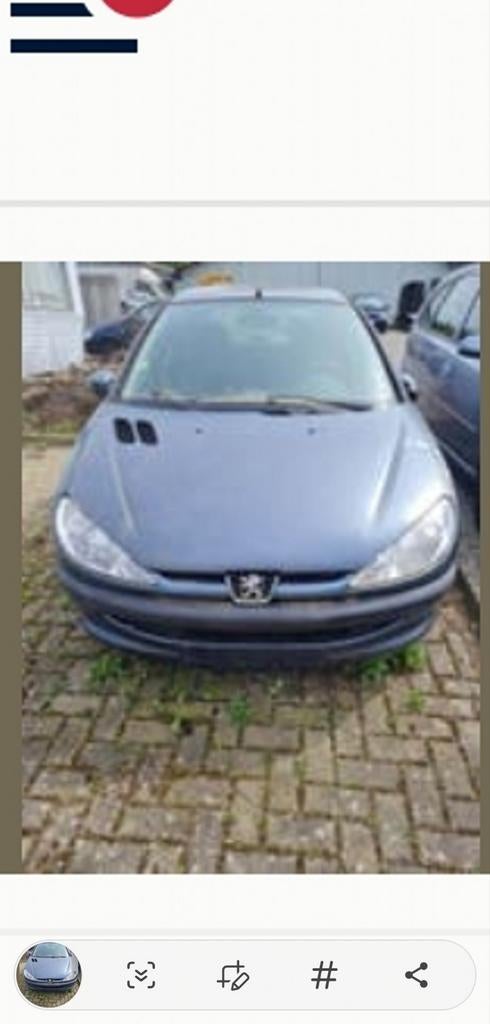 Peugeot 206 benzine zonder papieren 2007, Auto's, Particulier, Te koop, Benzine