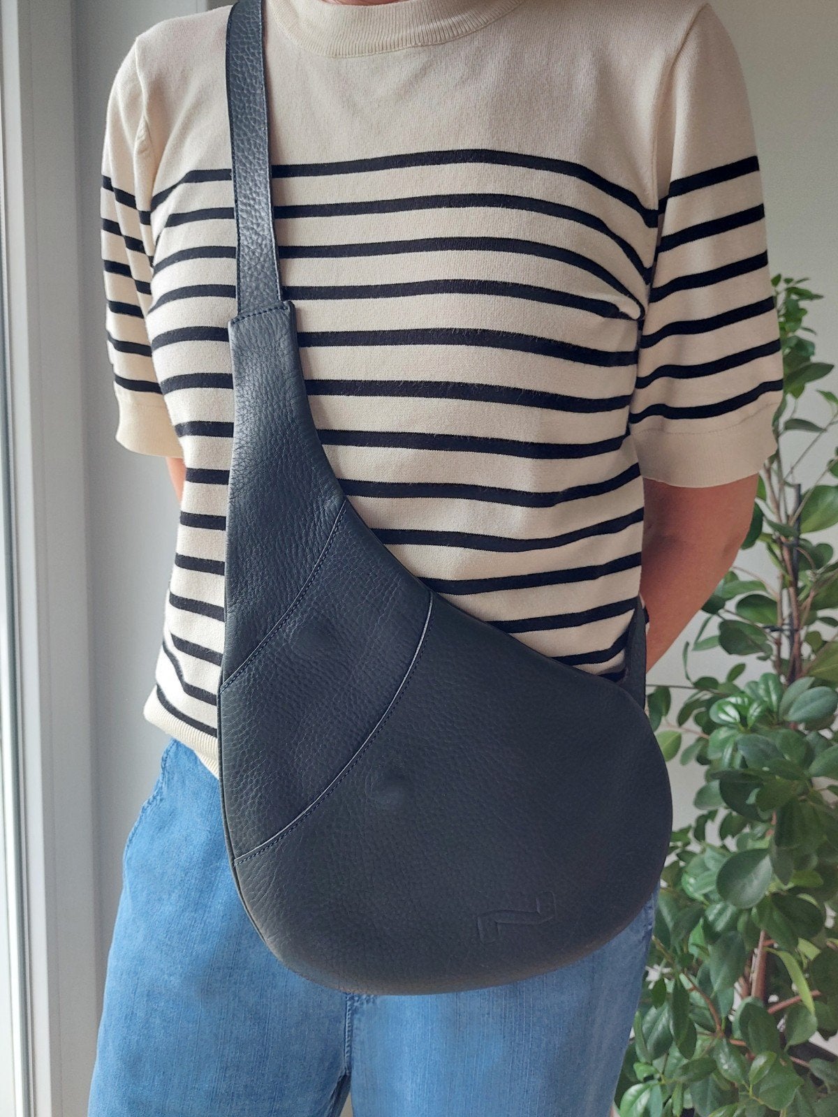 Nathan  crossbody, Ophalen, Blauw