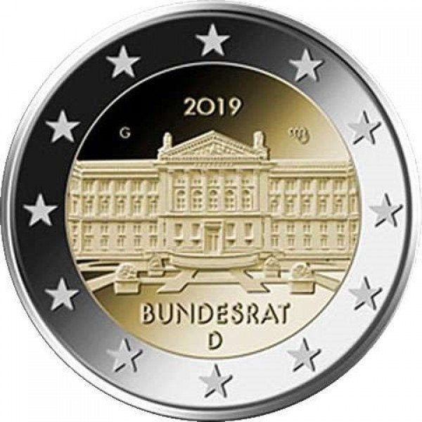 Speciaal 2 euro stuk - €2 Duitsland 2019 letter D, Postzegels en Munten, Munten | Europa | Euromunten, Losse munt, 2 euro, Duitsland