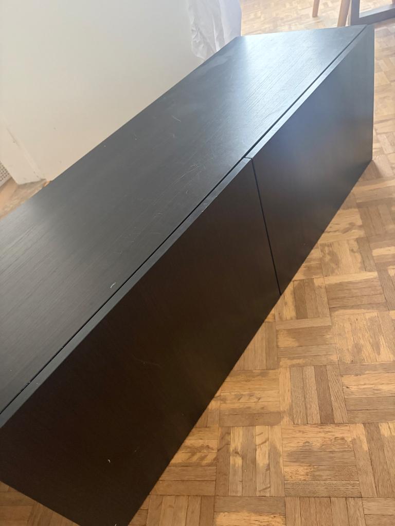 Besta kast zwart 120cm, Huis en Inrichting, Ophalen, Gebruikt, 200 cm of meer, Minder dan 100 cm