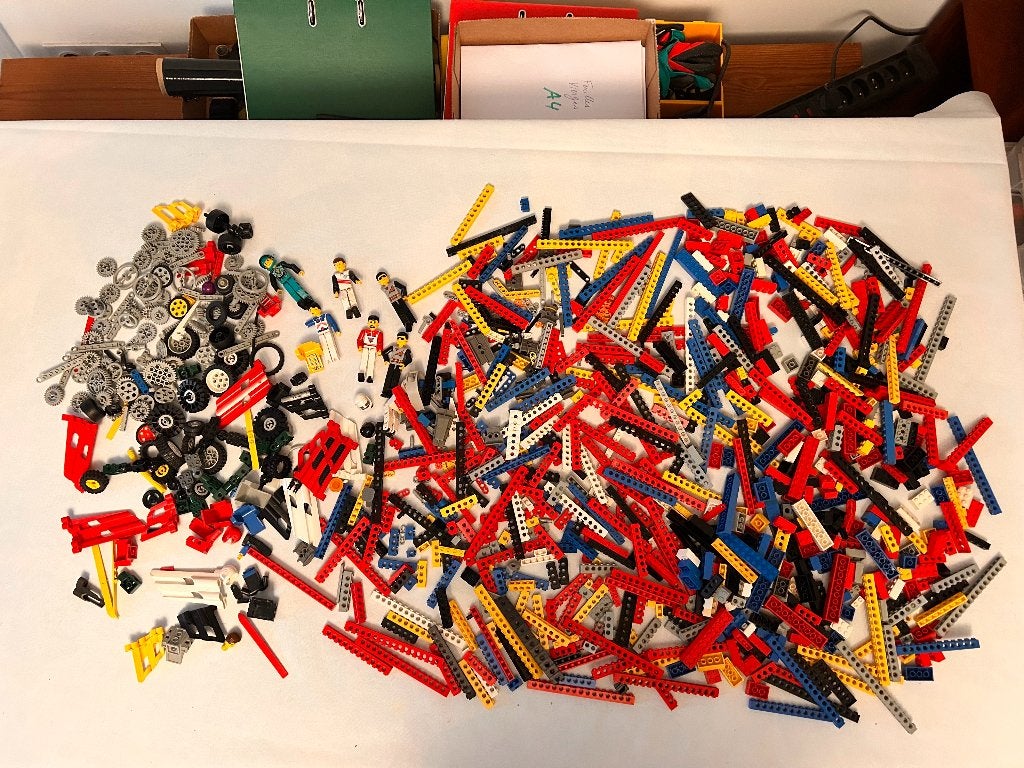 Lego TECHNIC Characters Gears Pulleys Wheels Jackpot, Gebruikt, Lego, Ophalen of Verzenden, Technic
