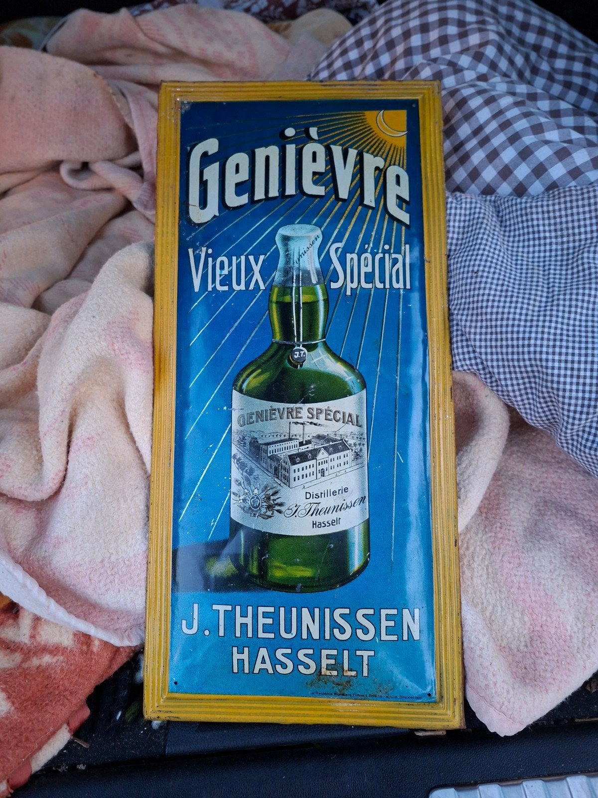 reclame bord, Ophalen