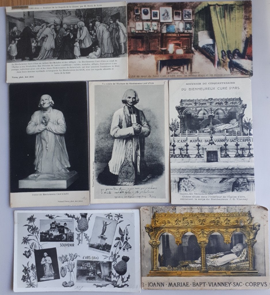 7 OUDE POSTKAARTEN Zalige pastoor van ARS etc. Ref.R8, Verzamelen, Postkaarten | Buitenland, Ophalen of Verzenden, 1920 tot 1940