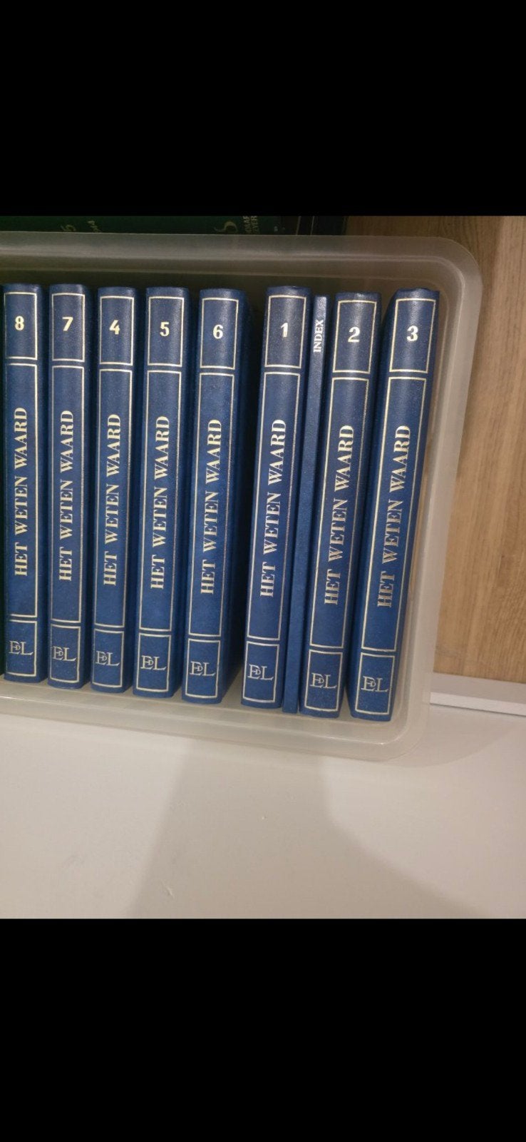 het weten waard encyclopedie, Boeken, Ophalen