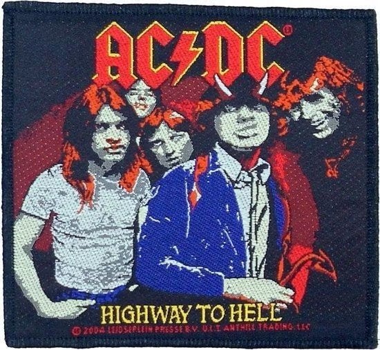 AC/DC - Highway to Hell - Patch officiële merchandise, Ophalen of Verzenden, Nieuw, Kleding